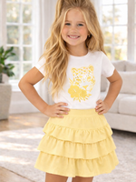 Leopard Head T-Shirt Yellow