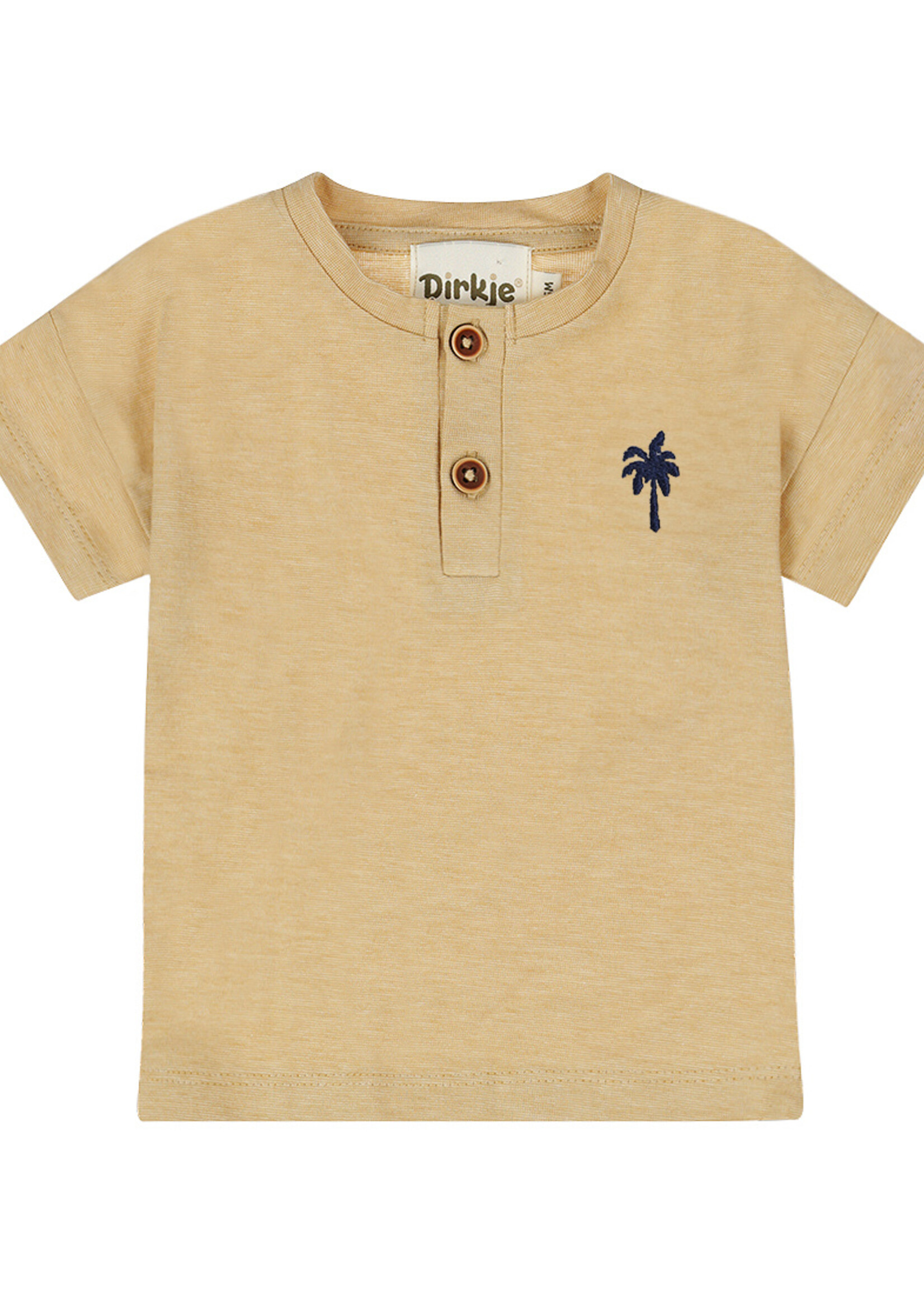 Dirkje Boys Shirt Palmtree Camel