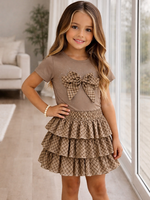 Lovely Bow Set Brown