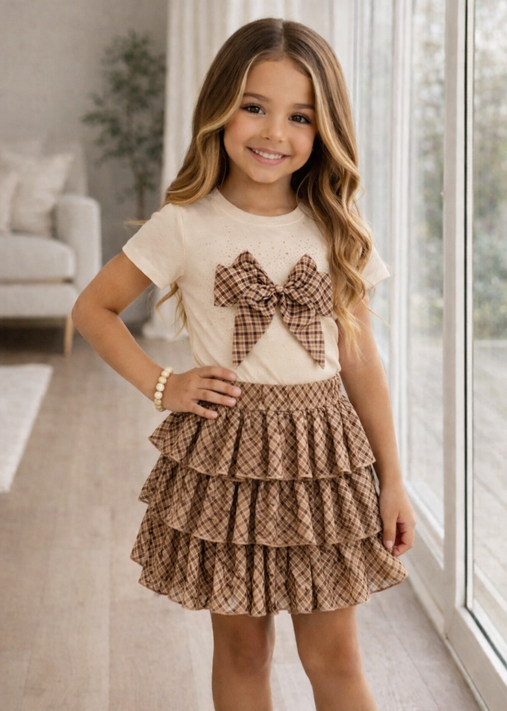 Lovely Bow Set Beige