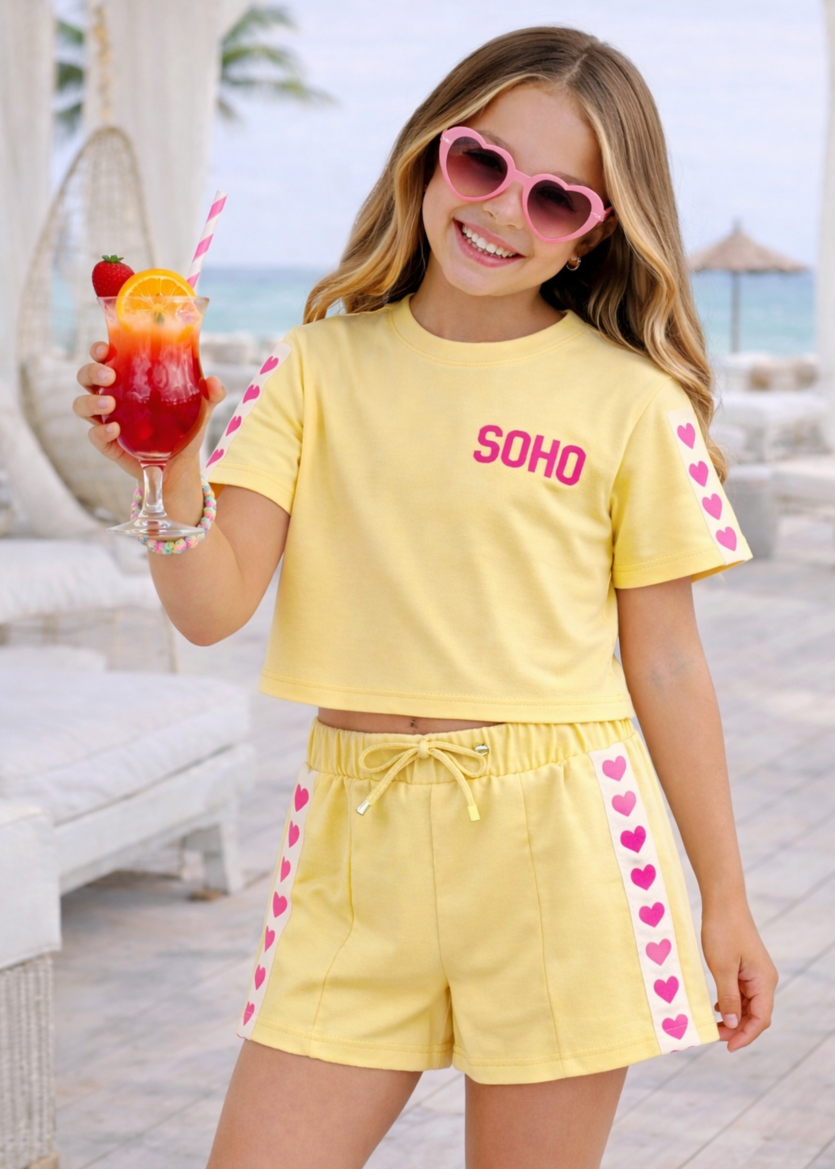 Soho Hearts Set Yellow