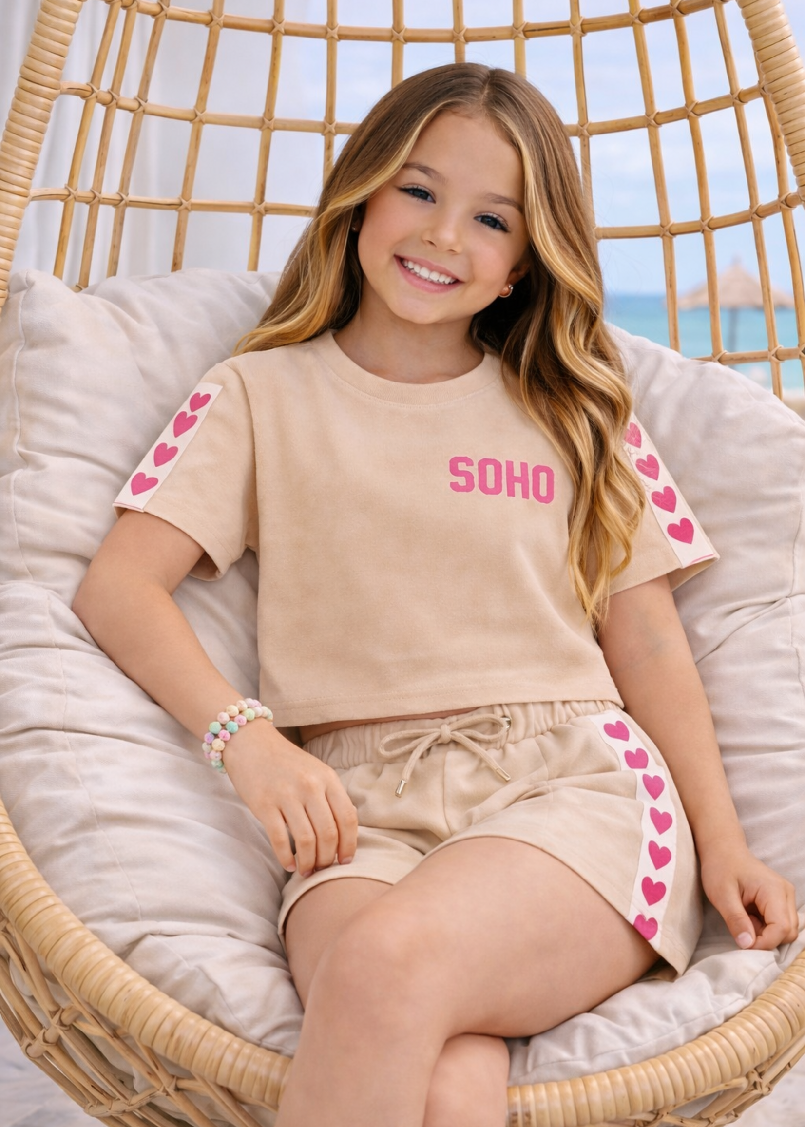 Soho Hearts Set Beige