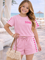 Soho Hearts Set Pink
