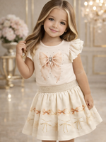 Luxury GlamourBow Set Beige/Champagne