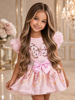 Luxury Diamond Butterfly Set Pink