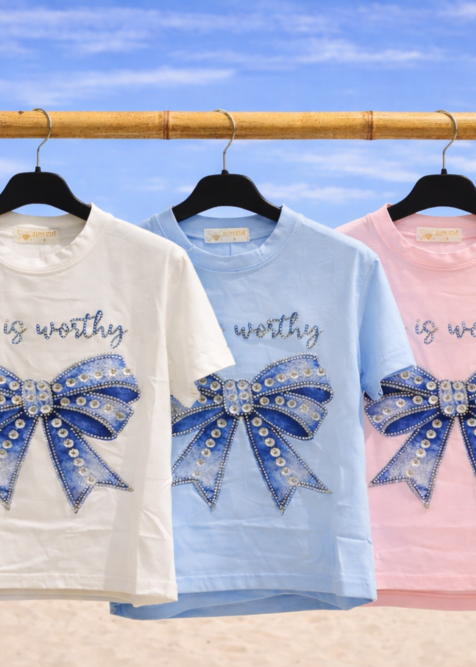 She Is Worthy Top Blue