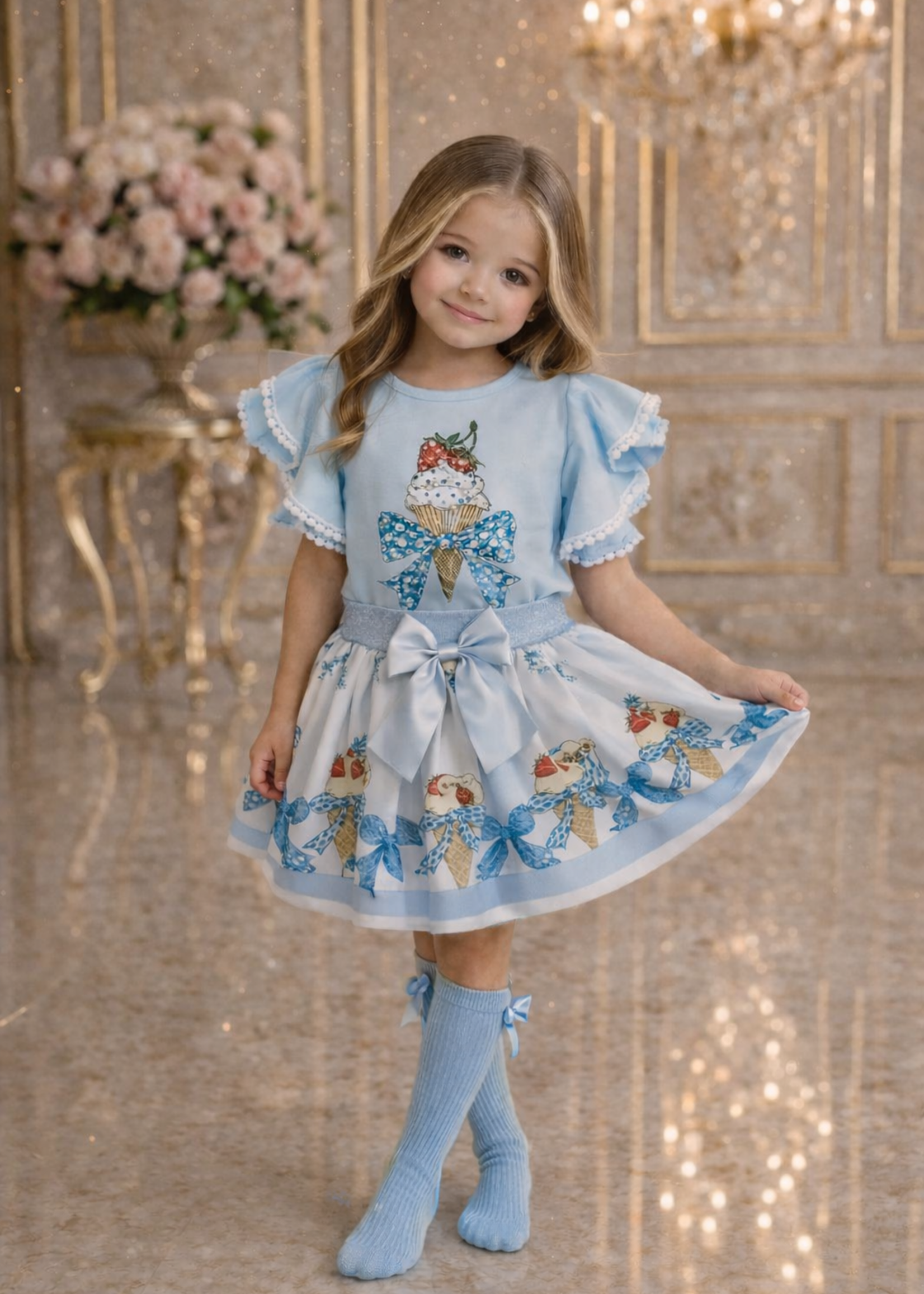 Luxury Ice Cream Set Blue