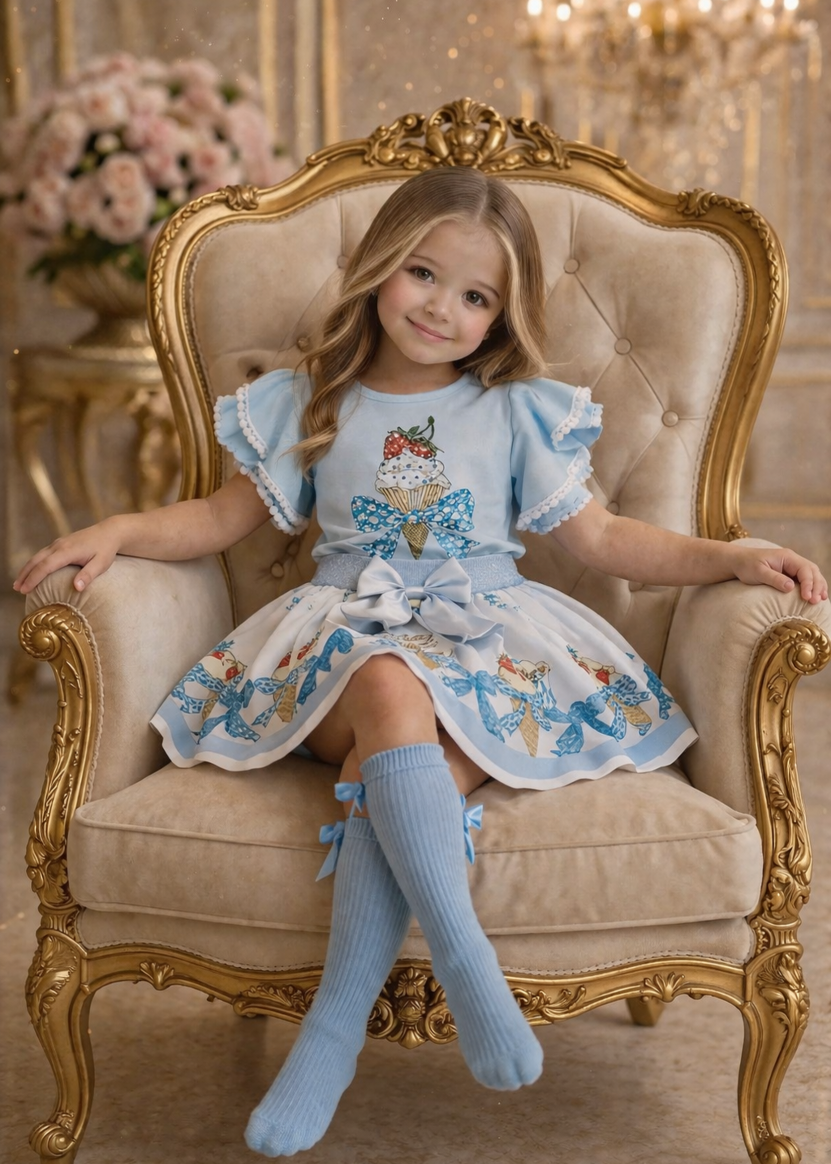 Luxury Ice Cream Set Blue