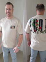 Men Icon Floral Beige