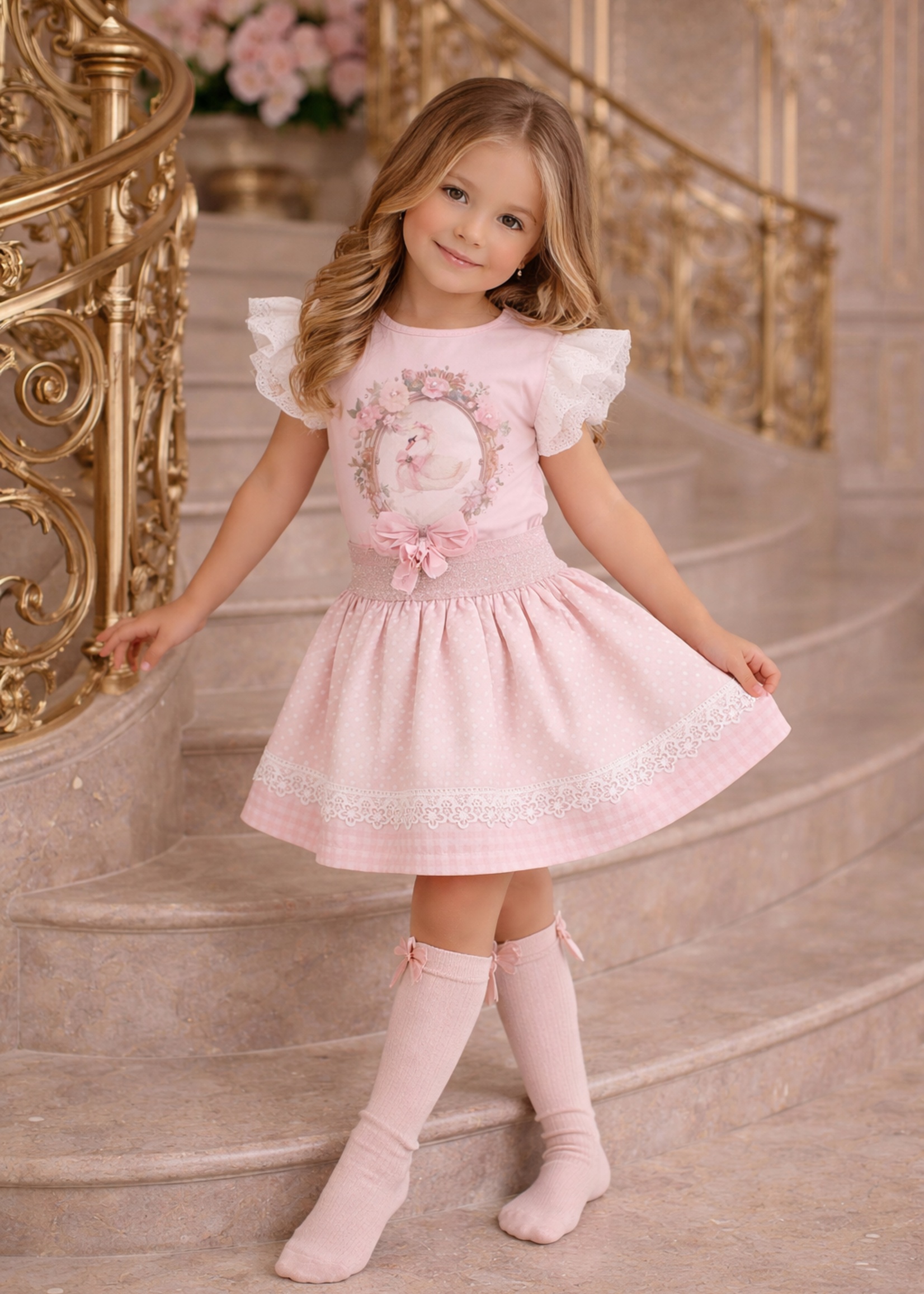 Luxury Swaen Set Pink