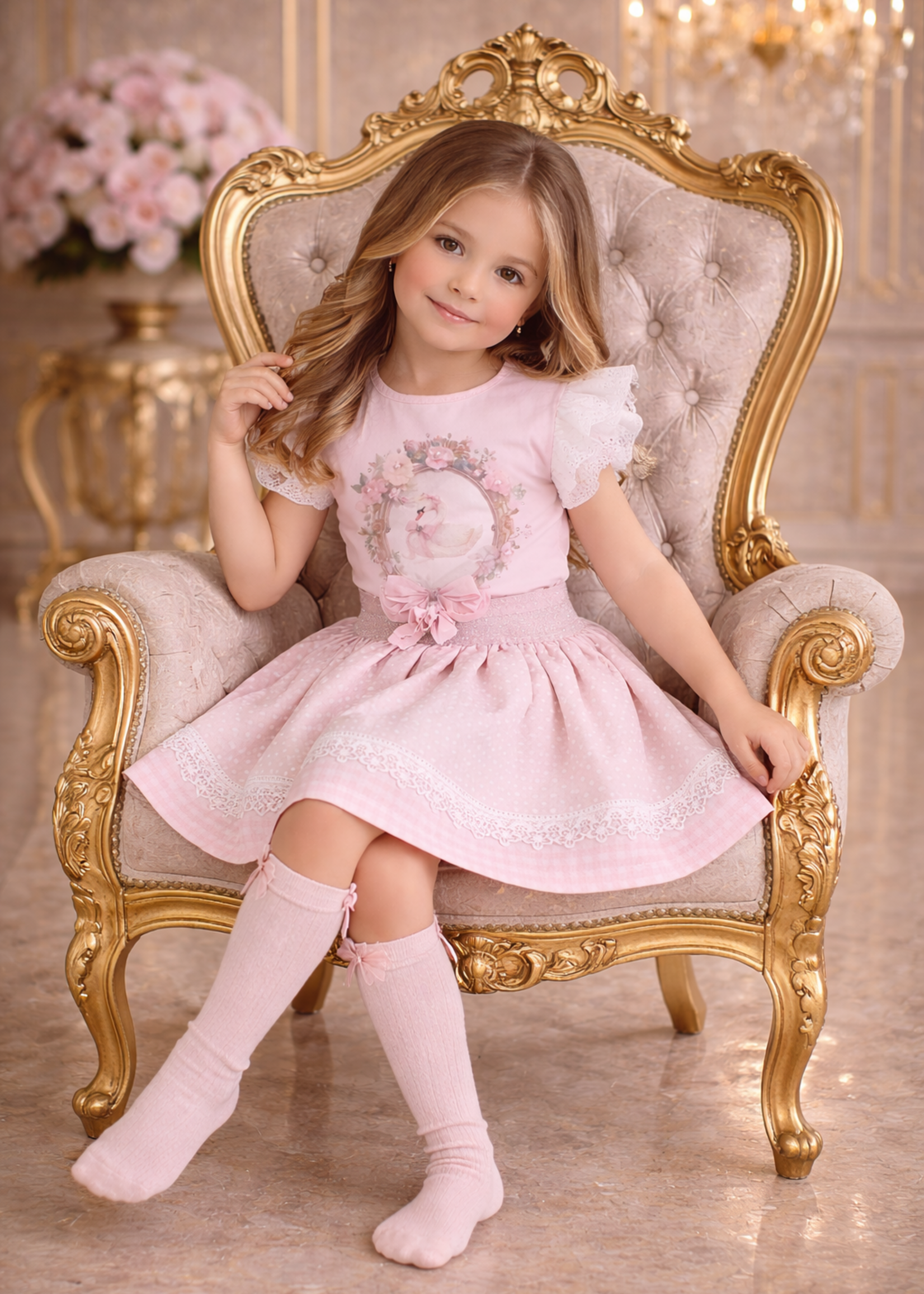 Luxury Swaen Set Pink