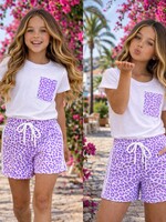 Wild Leopard Set Lila