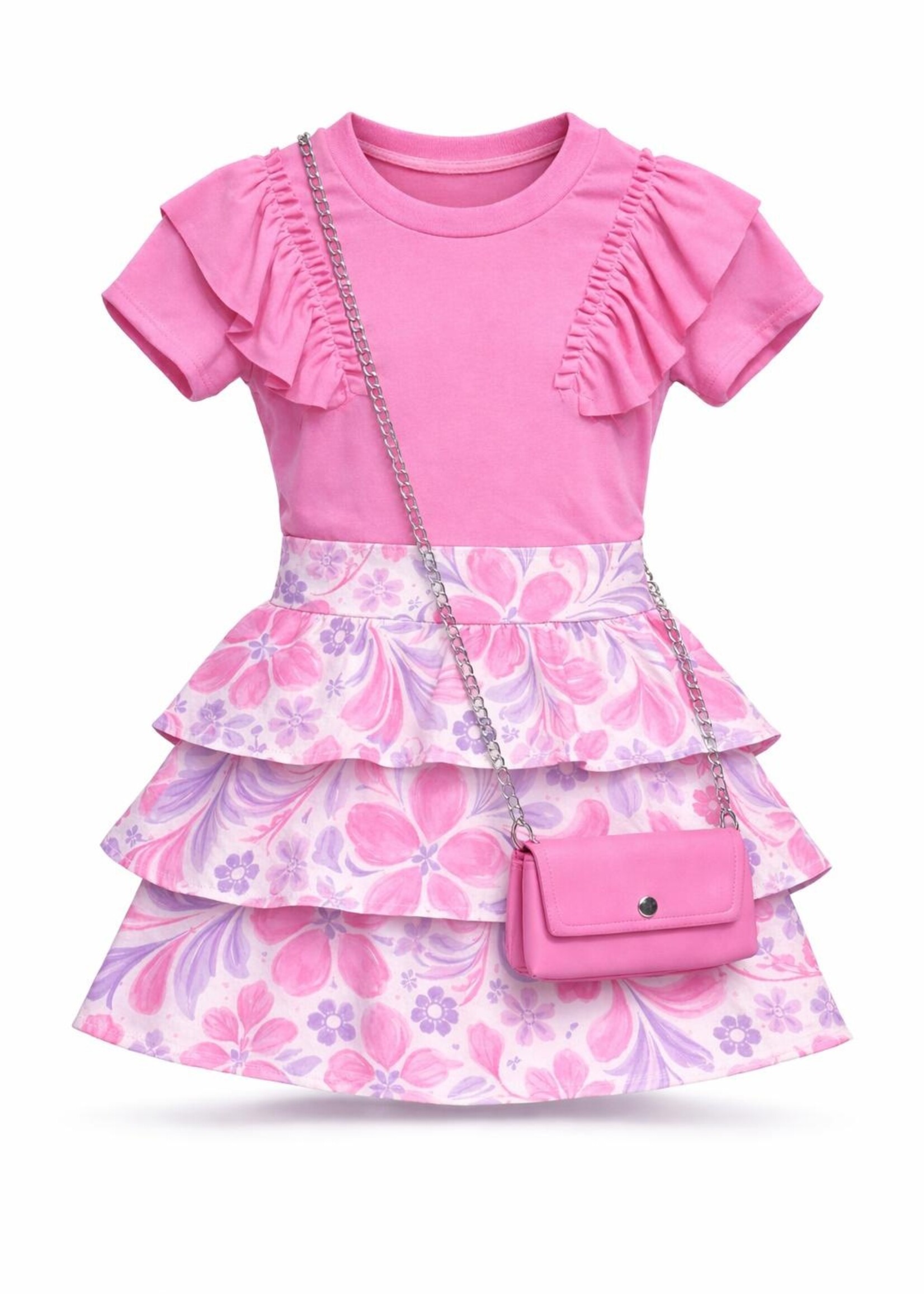 Hawai Ruffle Skort Lila/Pink