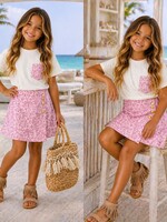 Wild Leopard Skort Set Pink