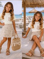 Wild Leopard Skort Set Beige