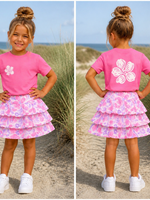 Hawai Flower Shirt Pink/White