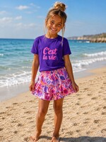 C' Est La Vie Skort Pink/Purple