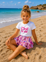 C'Est La Vie Shirt White/Fuchsia