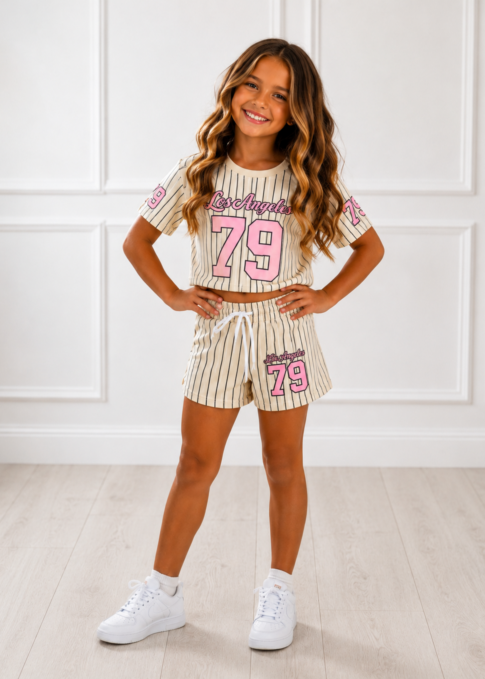 Baseball Los Angeles Set Soft Yellow