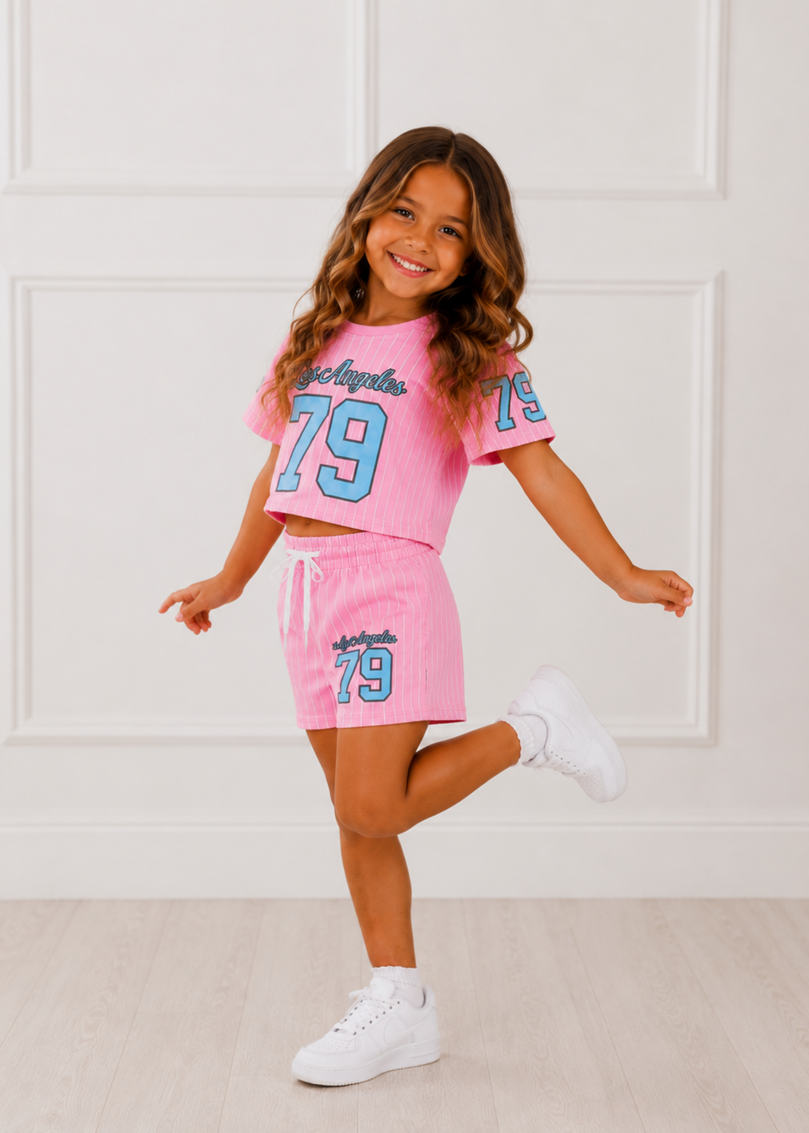 Baseball Los Angeles Set Pink