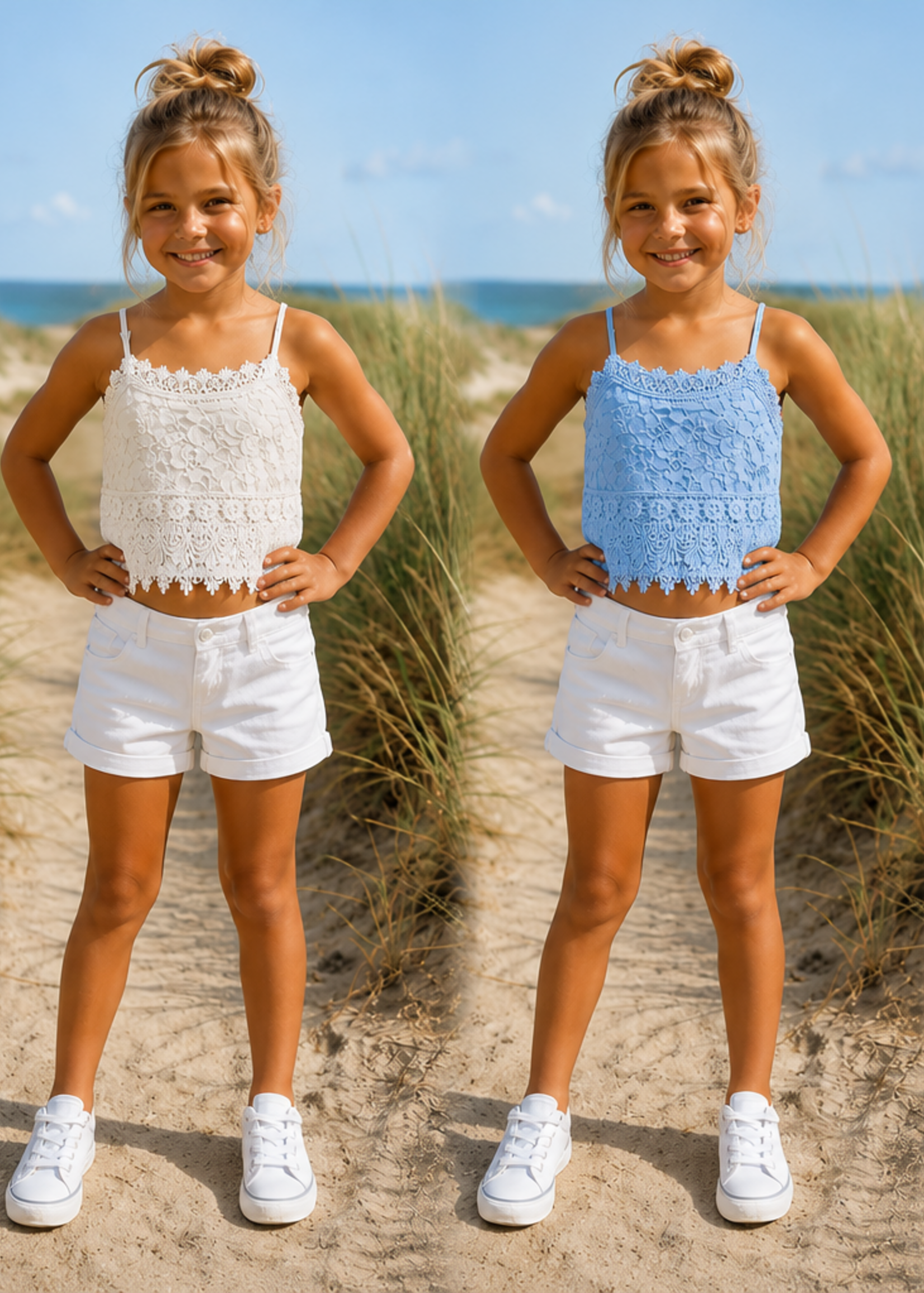 Girly Summer Top White