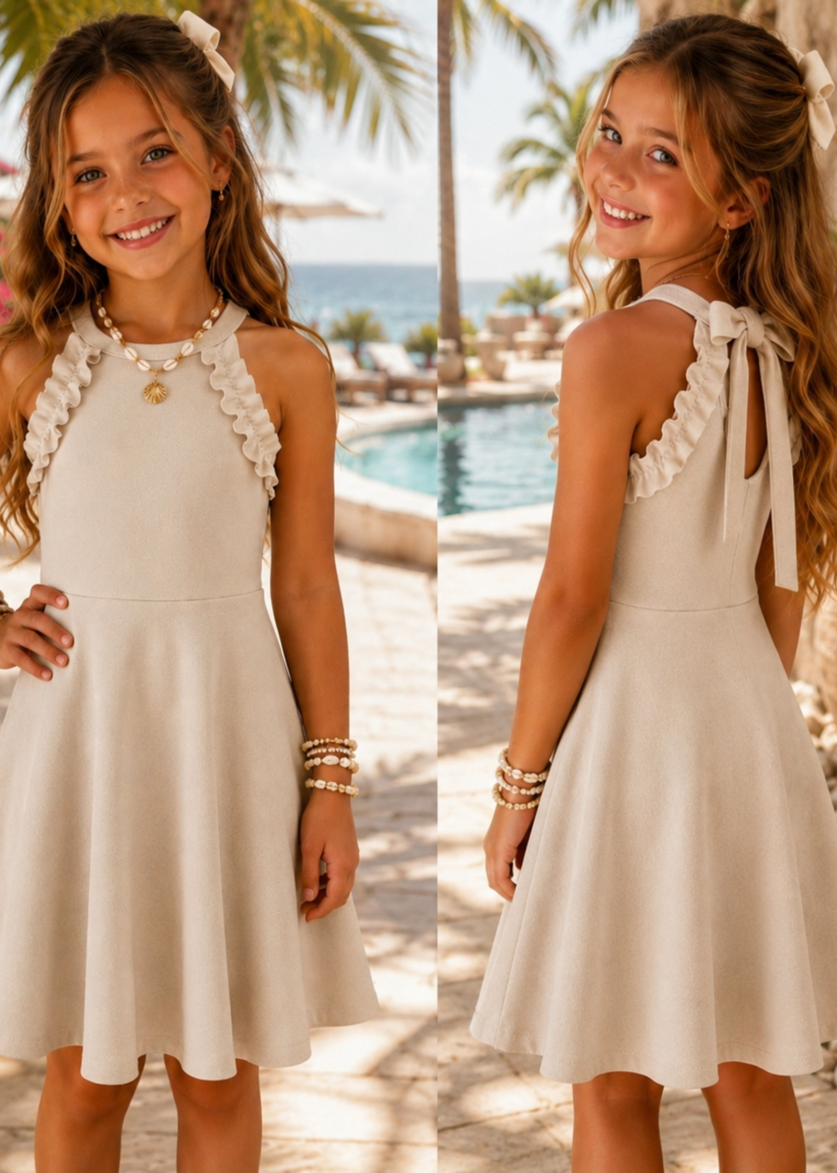 Paradise Dress Beige