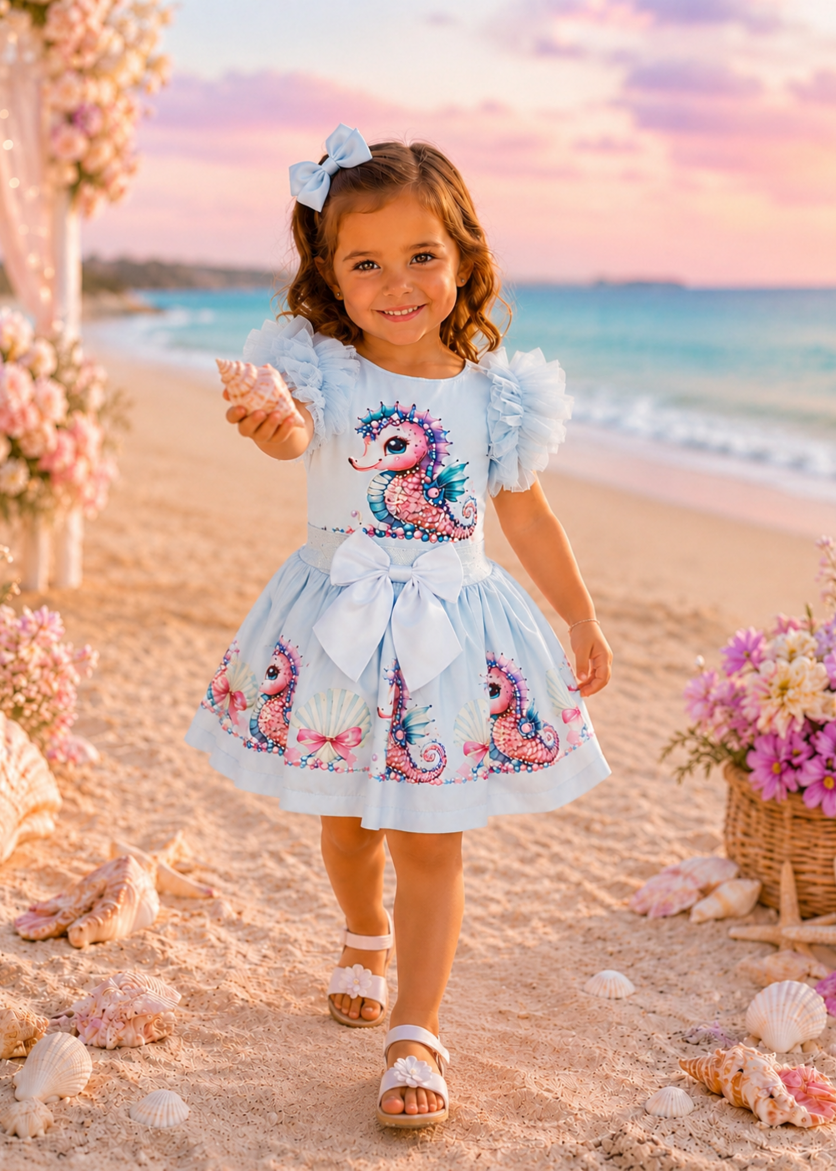 Luxury Seahorse Set  Blue