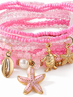 Ibiza Bracelet Starfisch BarbiePink