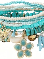 Ibiza Bracelet Flower Blue
