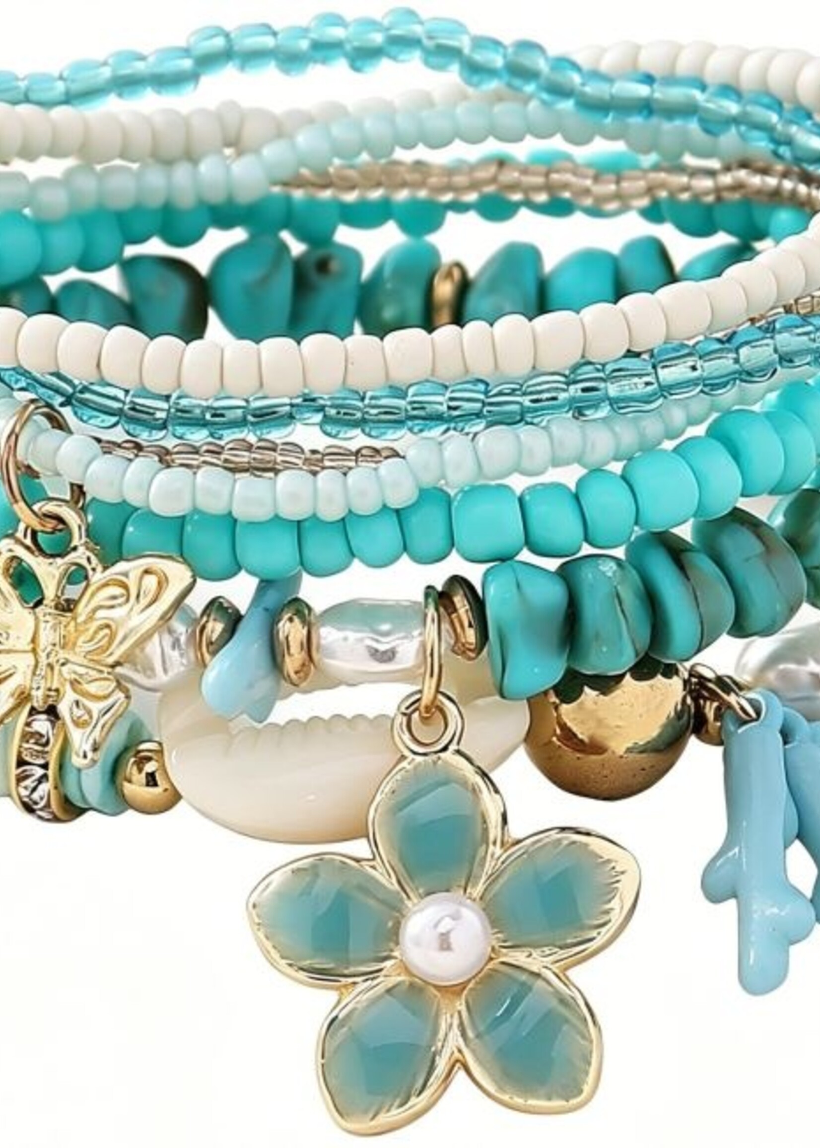 Ibiza Bracelet Flower Blue