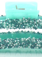 Haarklem Glitter Pearls Mint