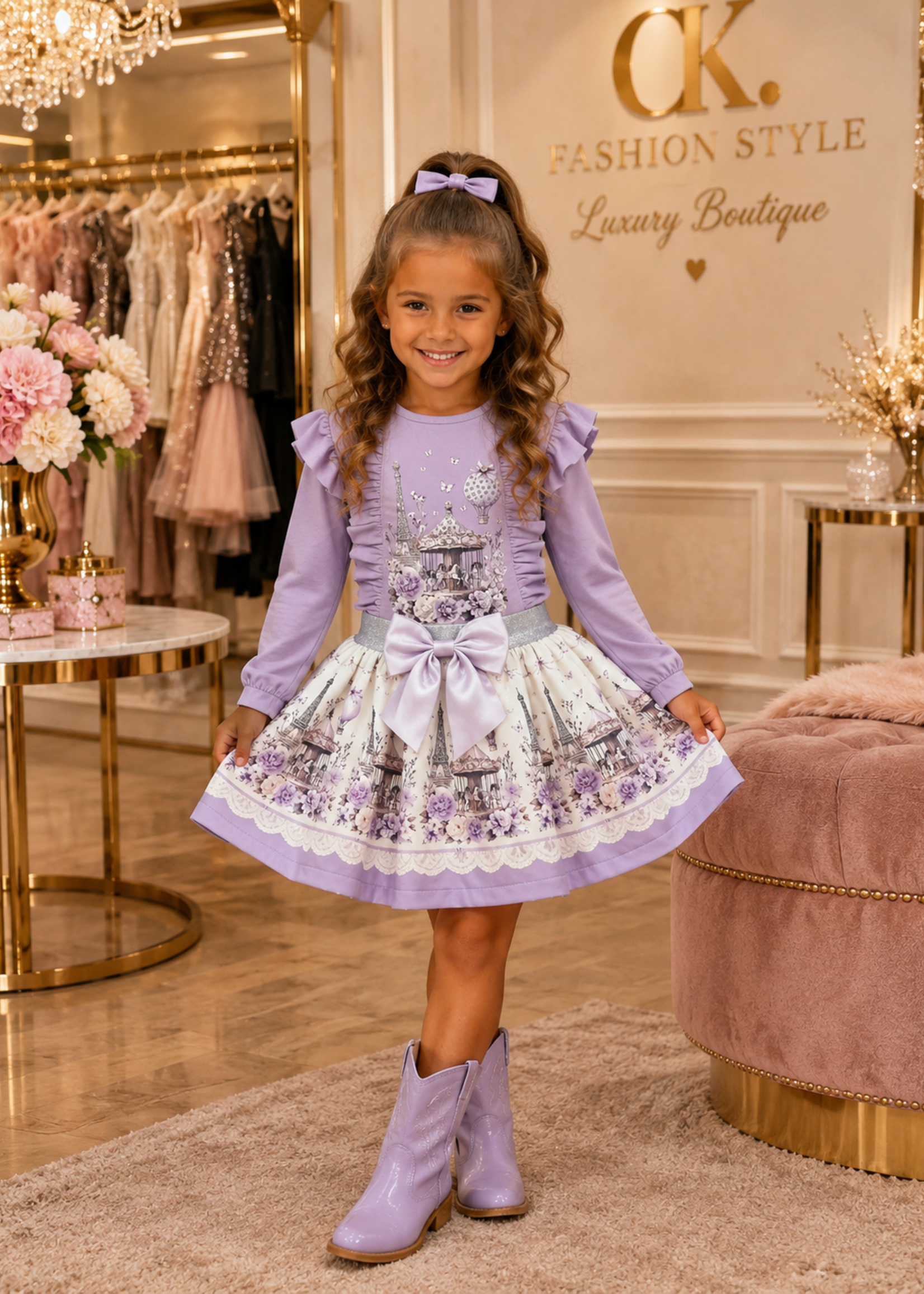 Luxury Paris Set Purple