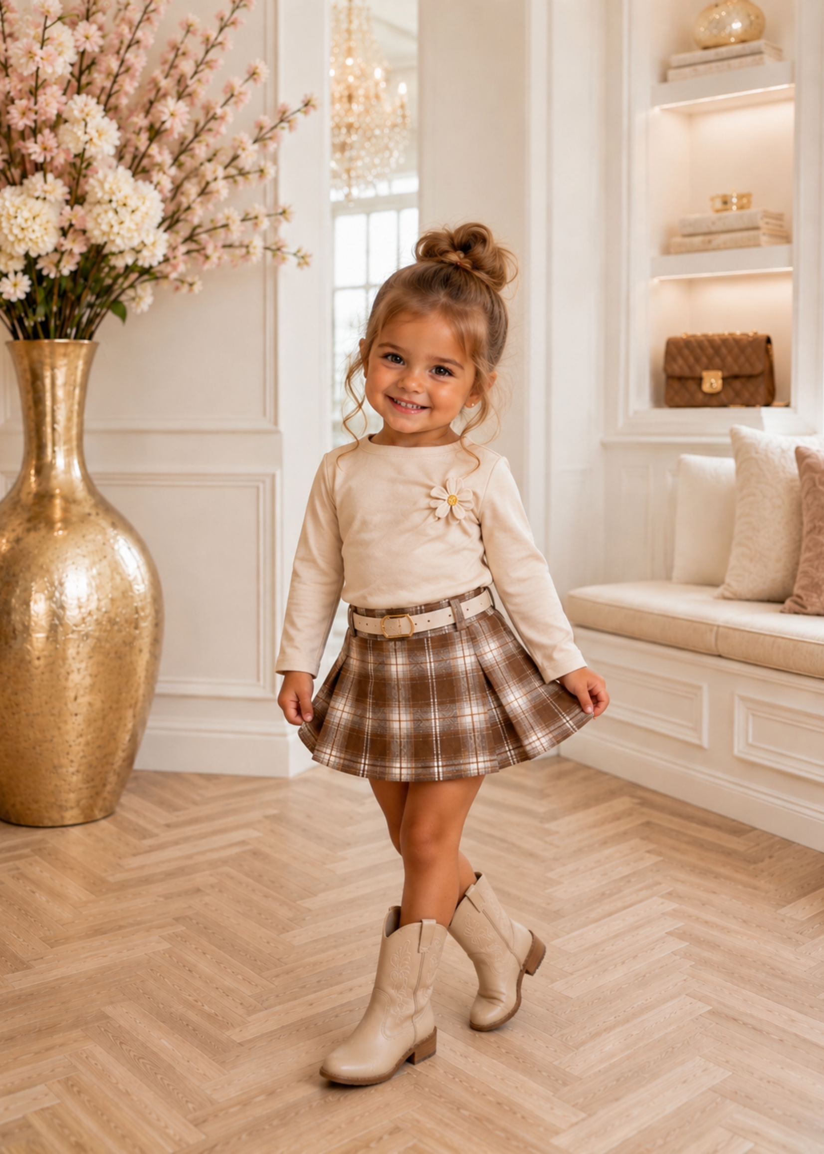 Little Autumn Chic Set Beige