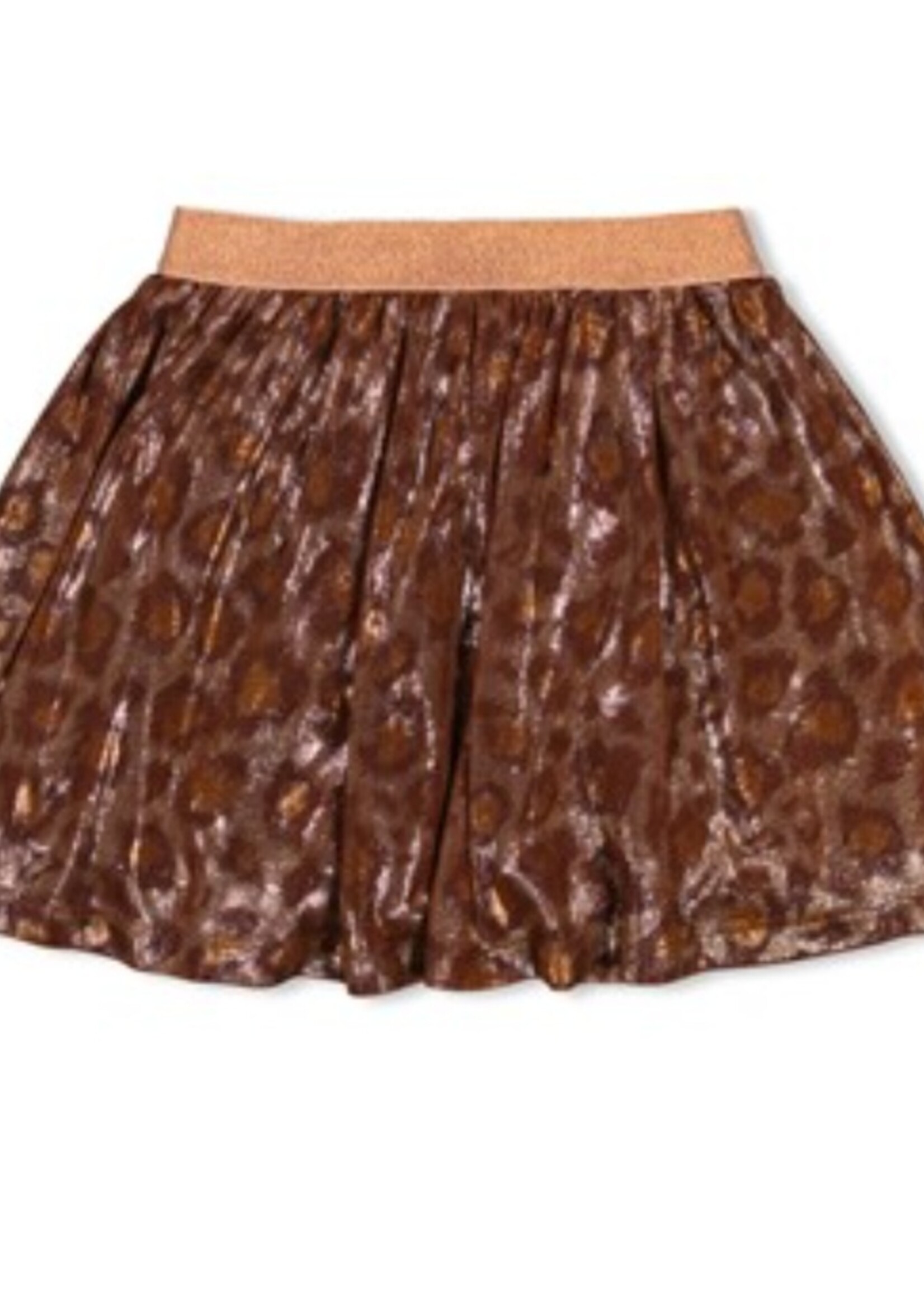 Jubel Bronze/Copper Leopard Skirt