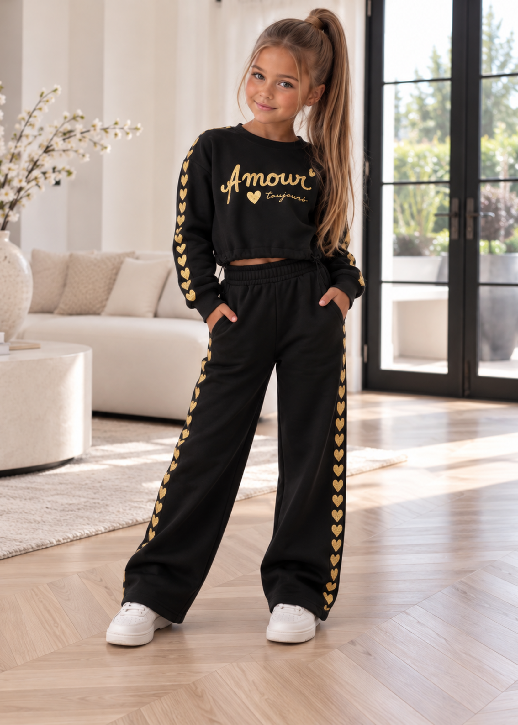 Amour Heart Set Black