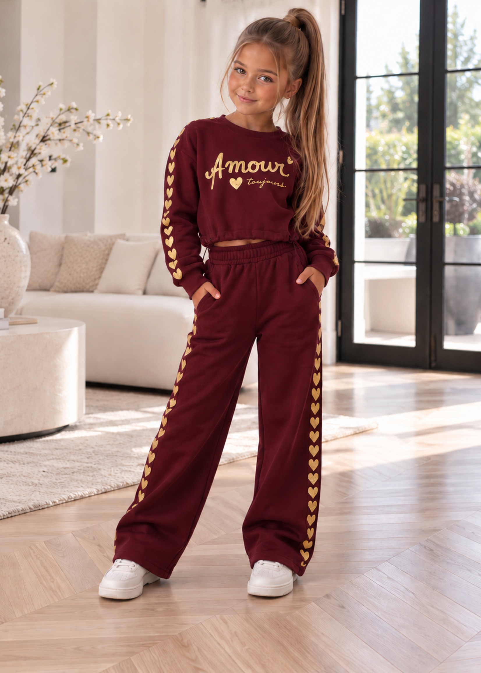 Amour Heart Set Bordeaux