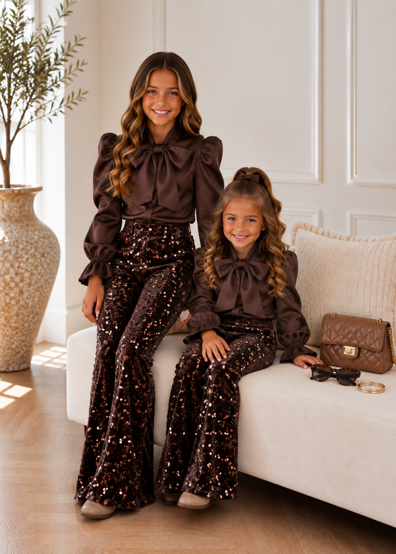 Luxury Sparkle Flared Choco