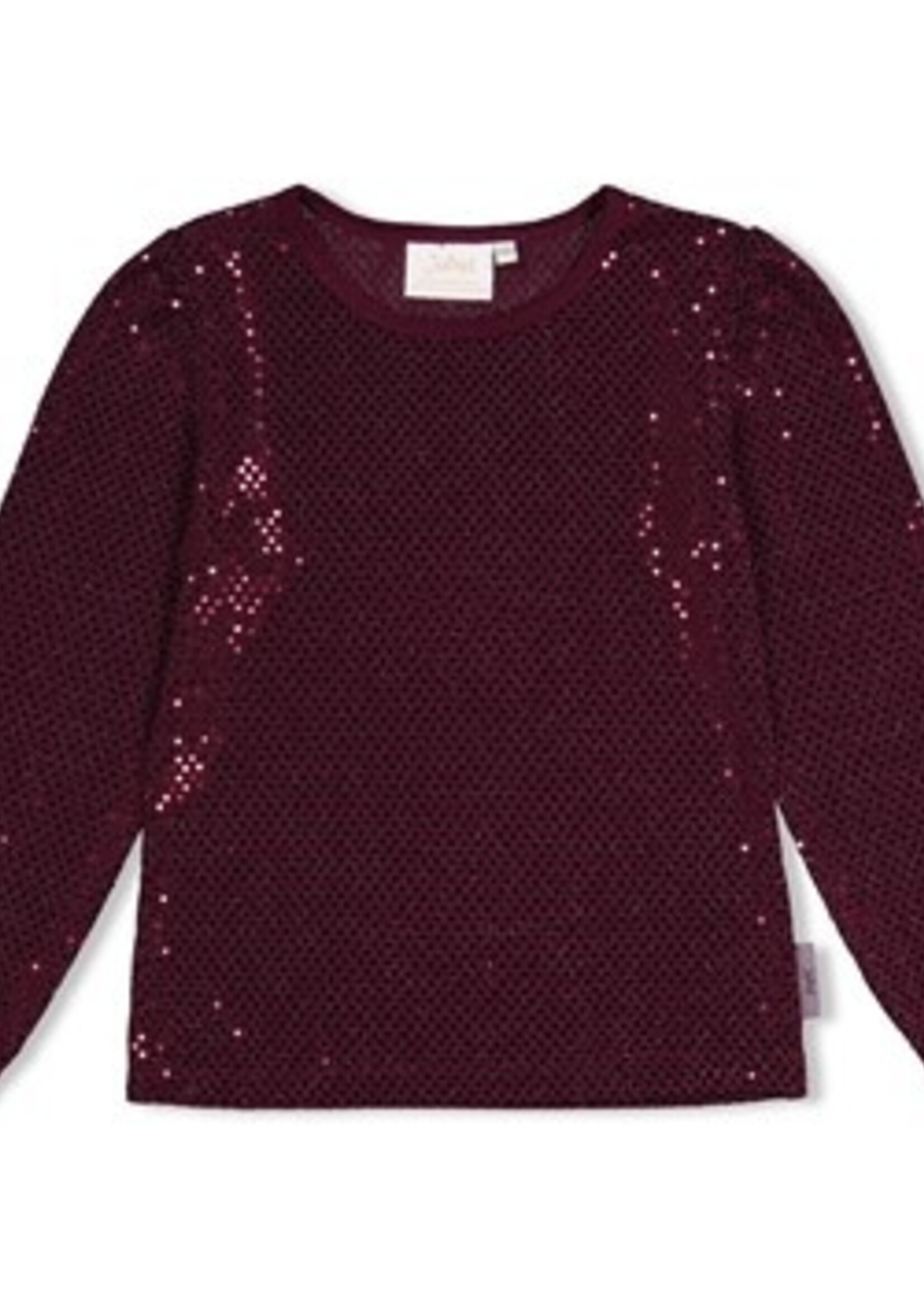 Jubel Sparkle Top Burgundy
