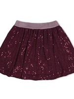 Jubel Burgundy Glitter Skirt