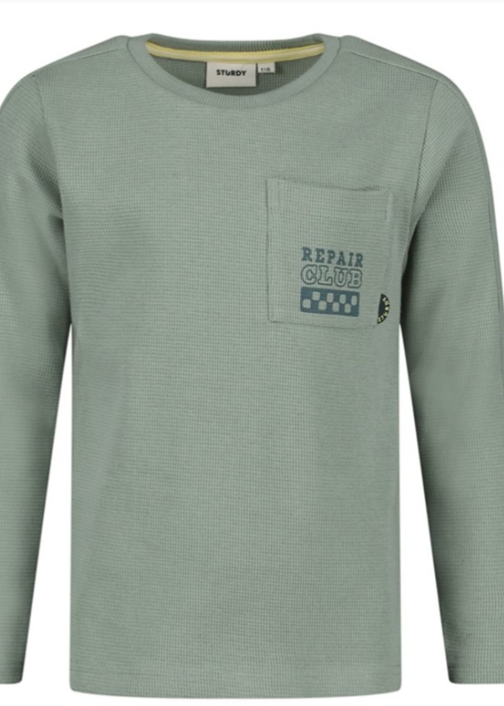 Sturdy Waffel Jade Green Longsleeve