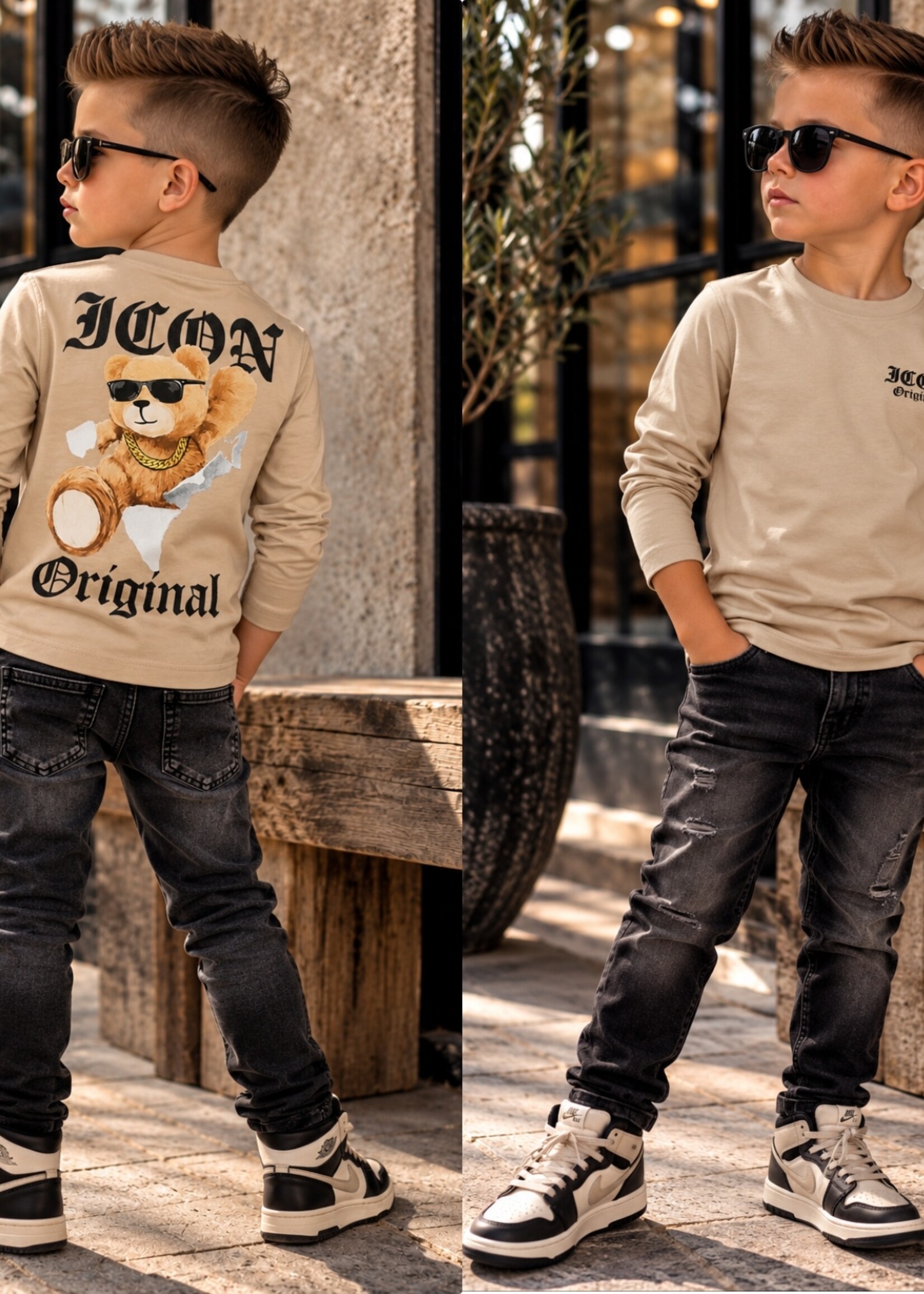 Icon Teddy Longsleeve Beige