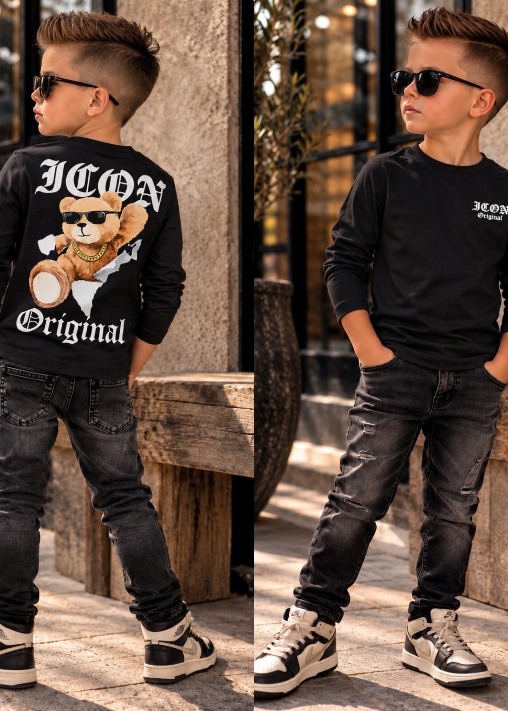 Icon Teddy Longsleeve Black