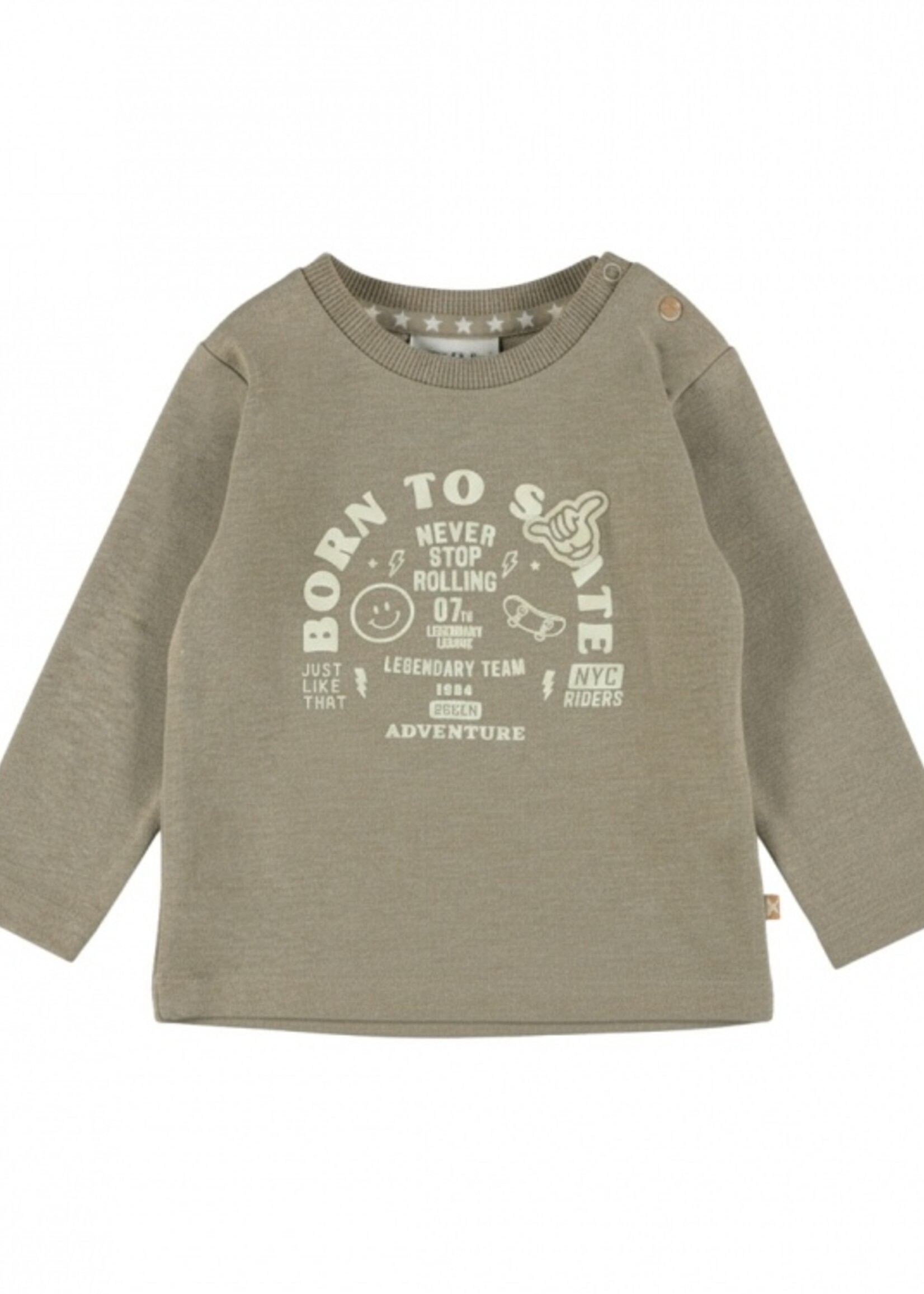 Dirkje Born To Skate Olive Longsleeve