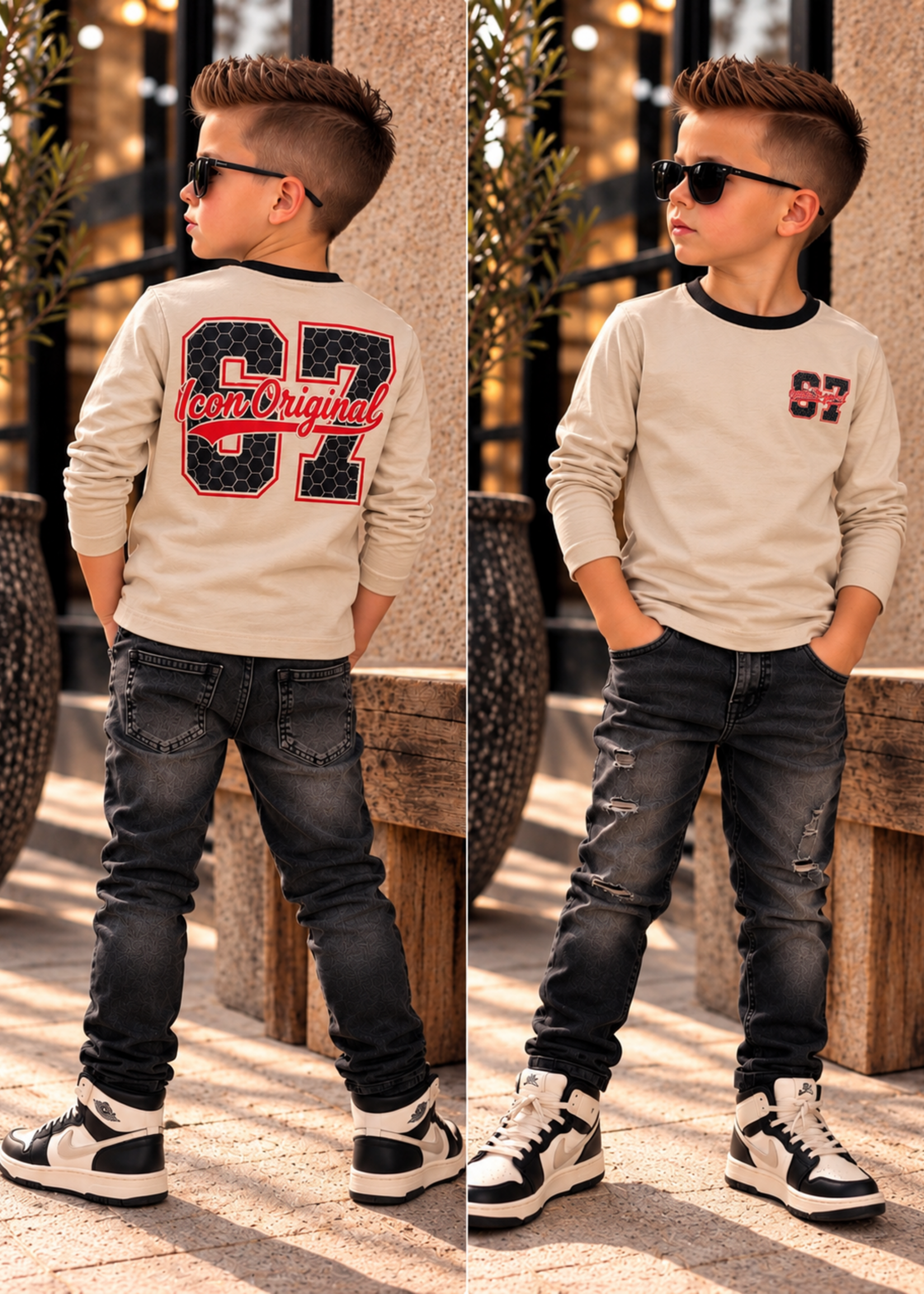Icon Original 67 Longsleeve Beige Levertijd 13 okt