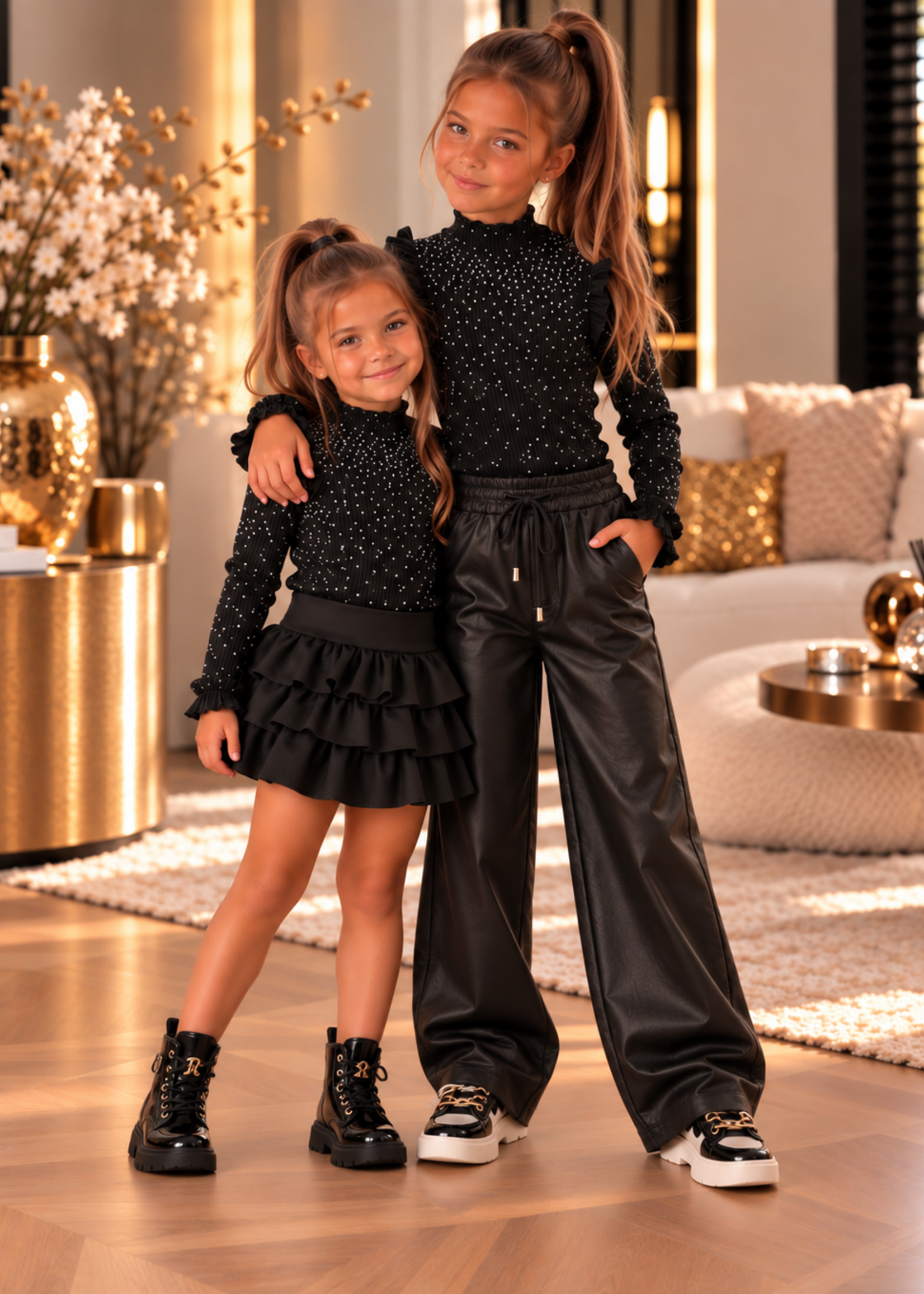 Diva Diamond Top Black