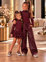 Diva Diamond Top Burgundy