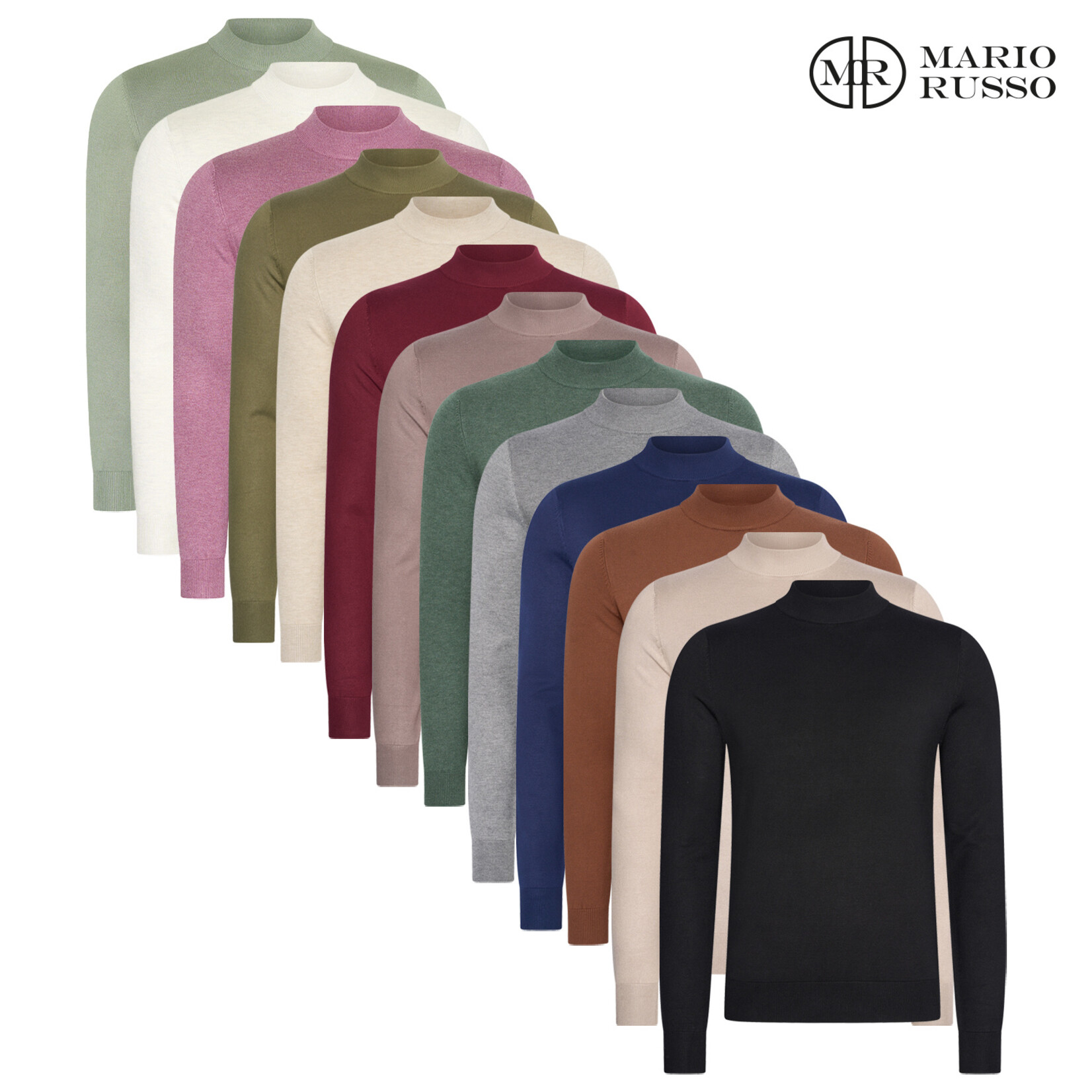 Mario Russo Mario Russo Turtle Neck Coltrui met Stretch