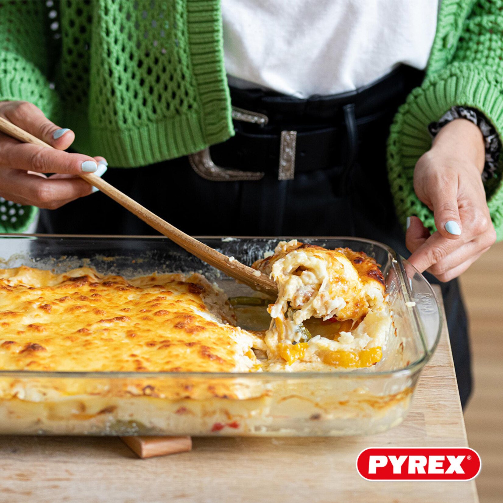 Pyrex Pyrex Essentials Rechthoekige Ovenschalen van Transparant Glas - Set van 2