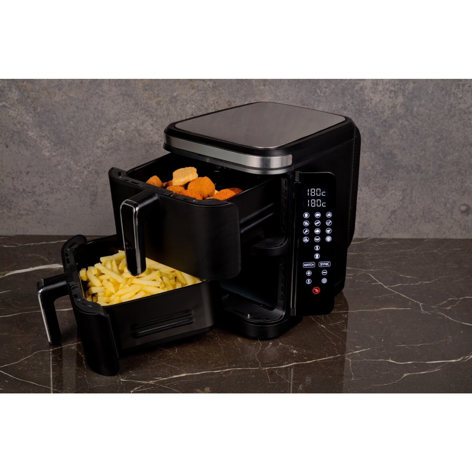 Nexxt Nexxt Double Stacked Airfryer met 12 Kookprogramma’s – 11 Liter