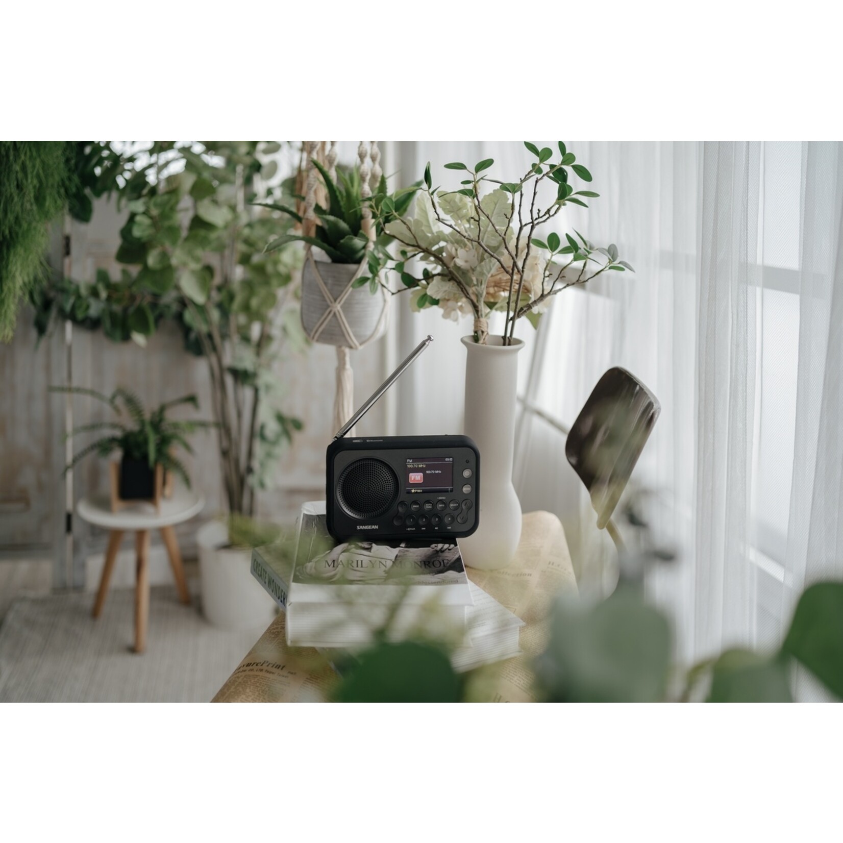Sangean Draagbare Digitale Radio met DAB+/FM-DRS en Bluetooth - 40 Voorkeurszenders
